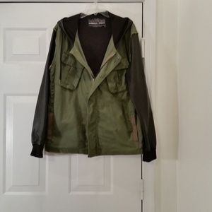 $$$ The NARROWS Cutoff Hoodie Jacket, MED. $$$